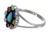 Southwestern Sterling Silver Multicolor Ring Size 5-1/4 YX70931